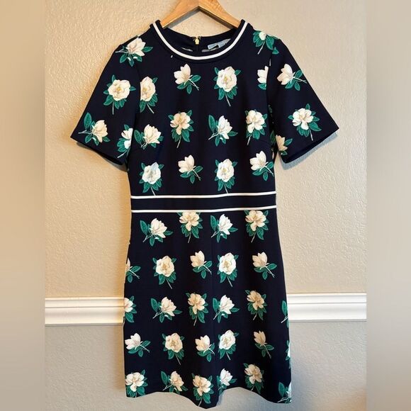 Draper James Magnolia Persley Ponte Dress Navy - Picture 10 of 10